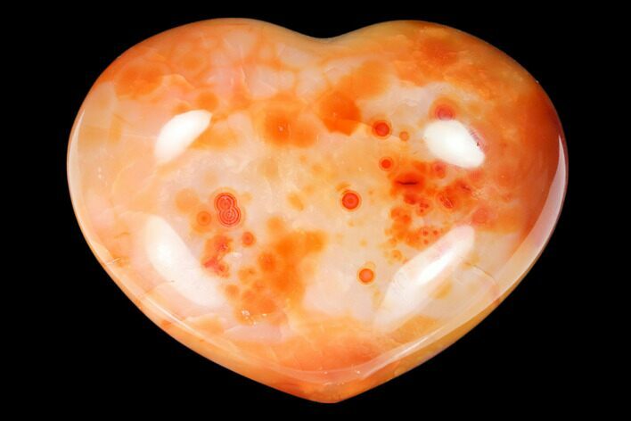 Colorful Carnelian Agate Heart #125738